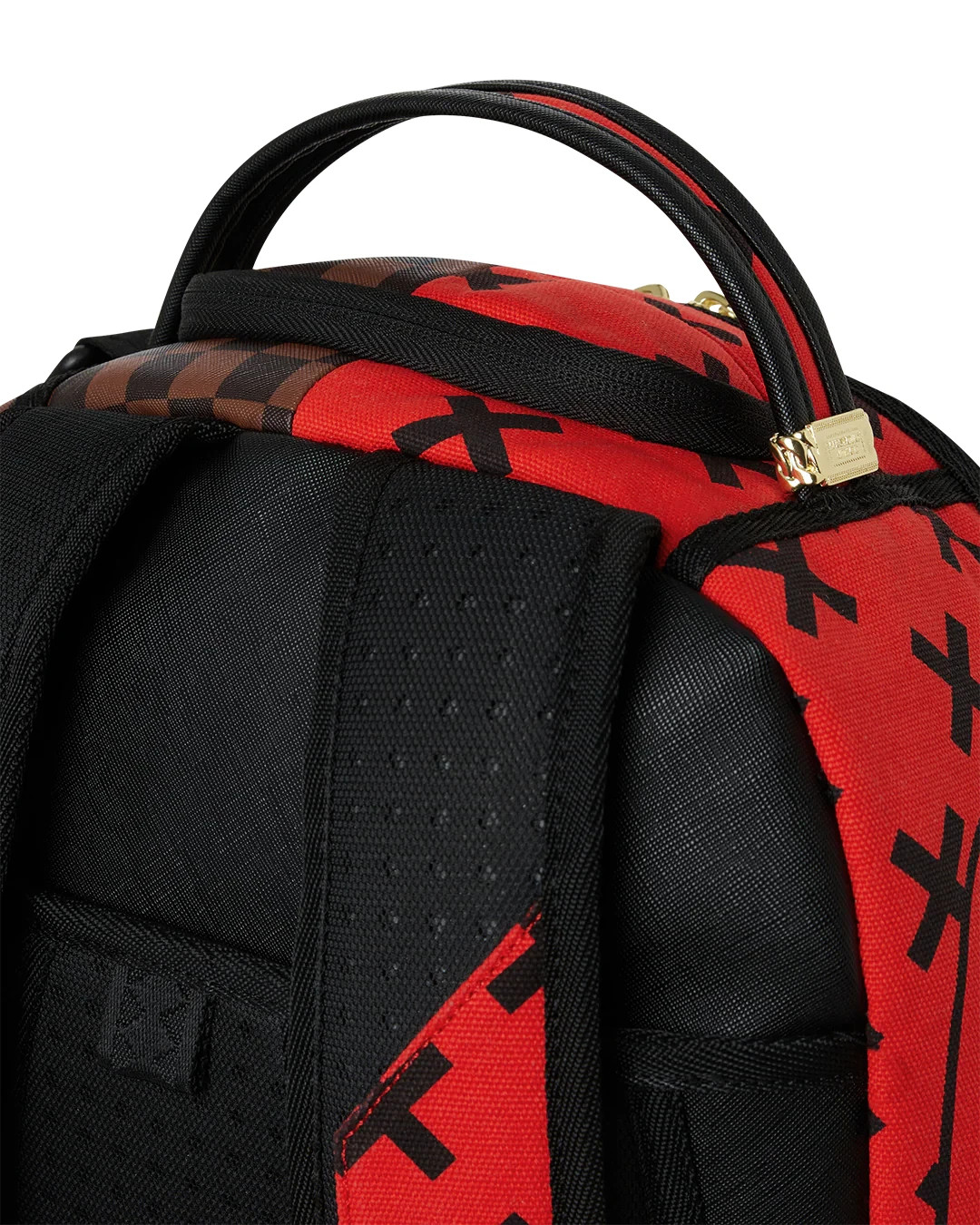 Sprayground DIVIDE & CONQUER Backpack🔥Black Red Travel Bookbag School Bag
