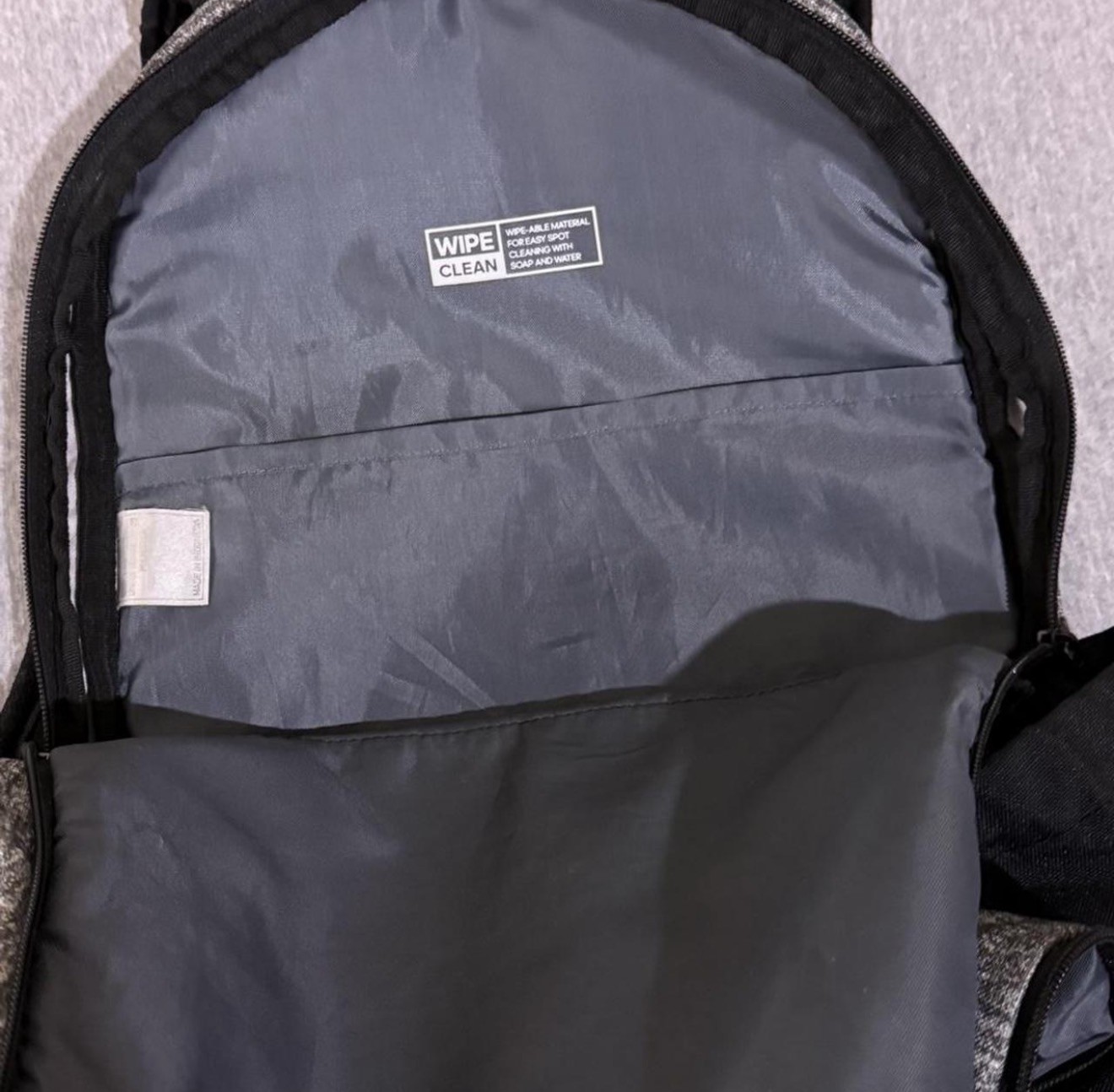 Adidas Defender Backpack, Gray with Black Zipper