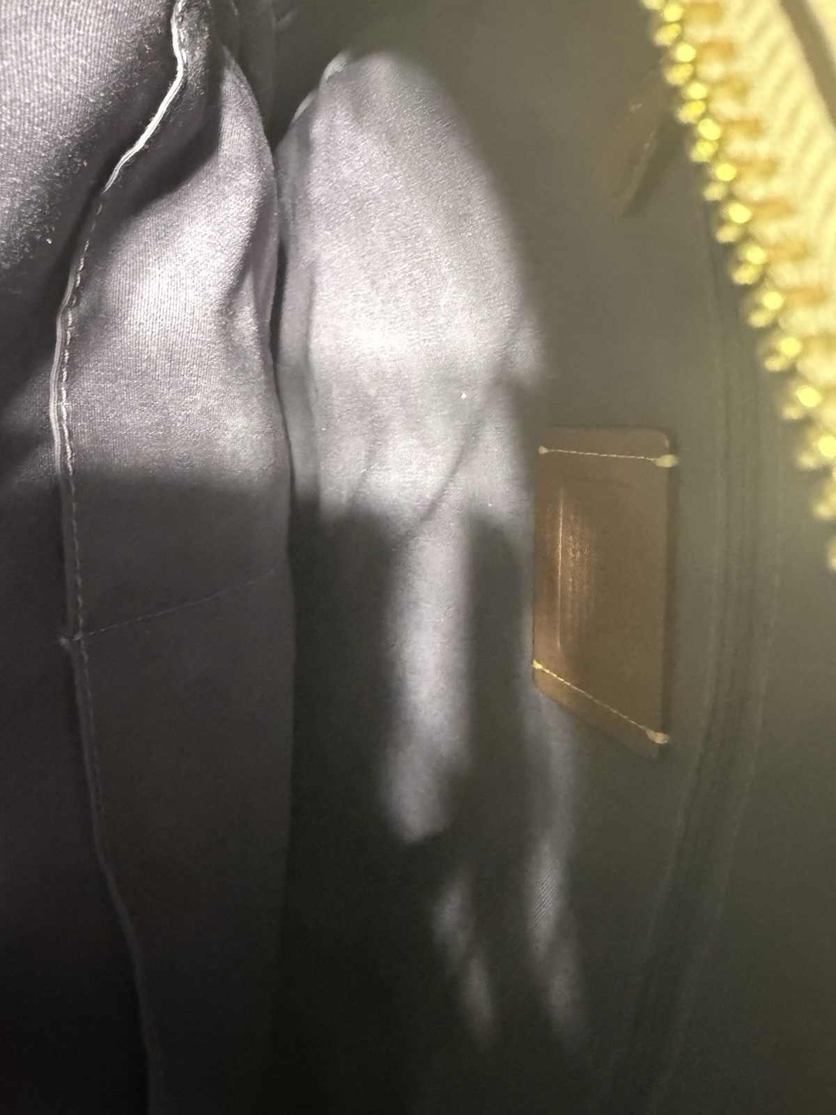 Coach Logo Backpack Purple Beige Zip Closure Adjustable Strap