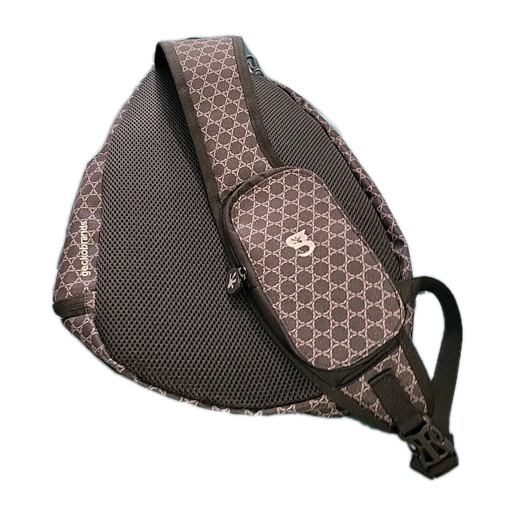 Geckobrands Sling Bag Padded adjustable strap with buckle large pockets EUC