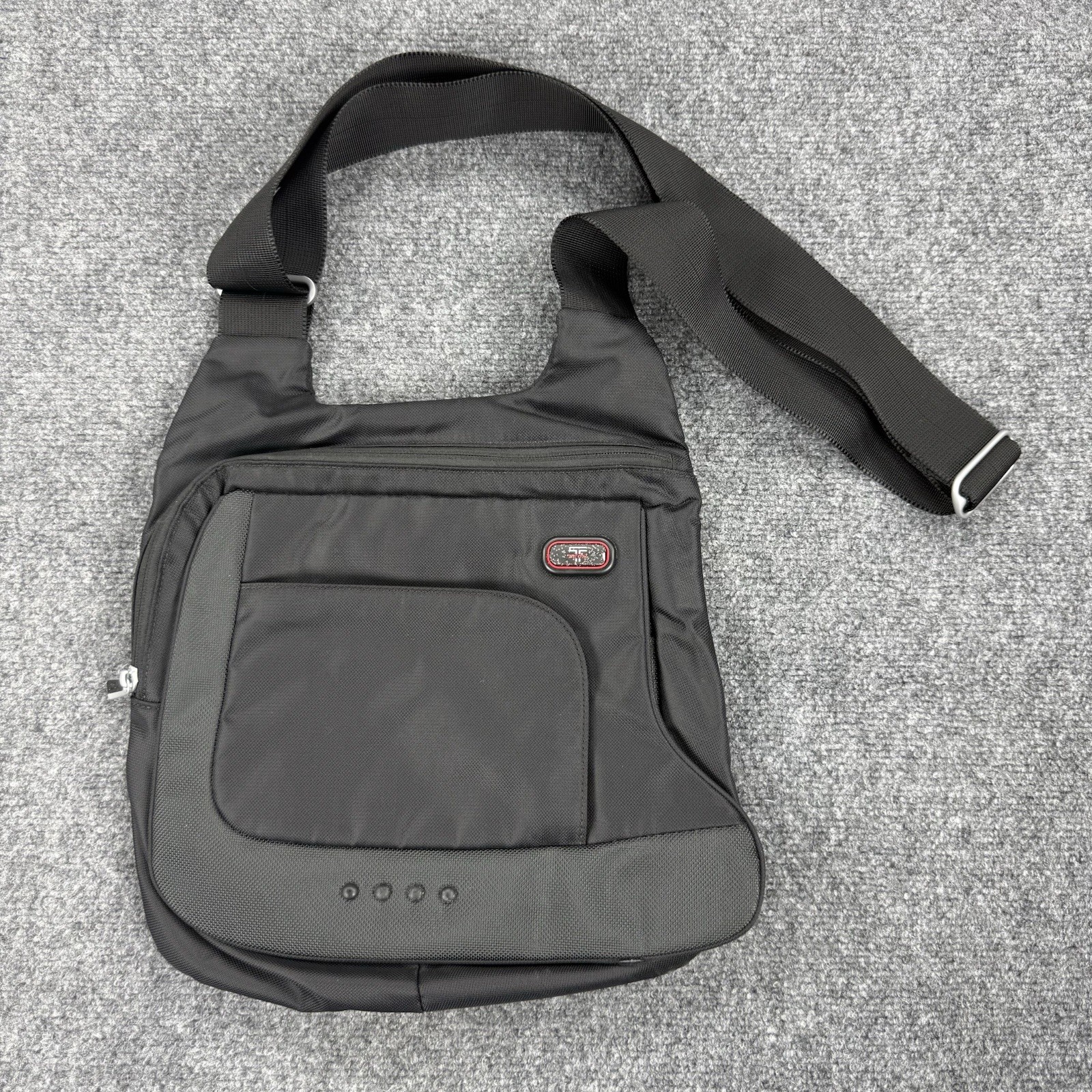 Tumi T-Tech Nylon Crossbody Bag BLK Unisex Travel Ballistic Adj Strap 5123D