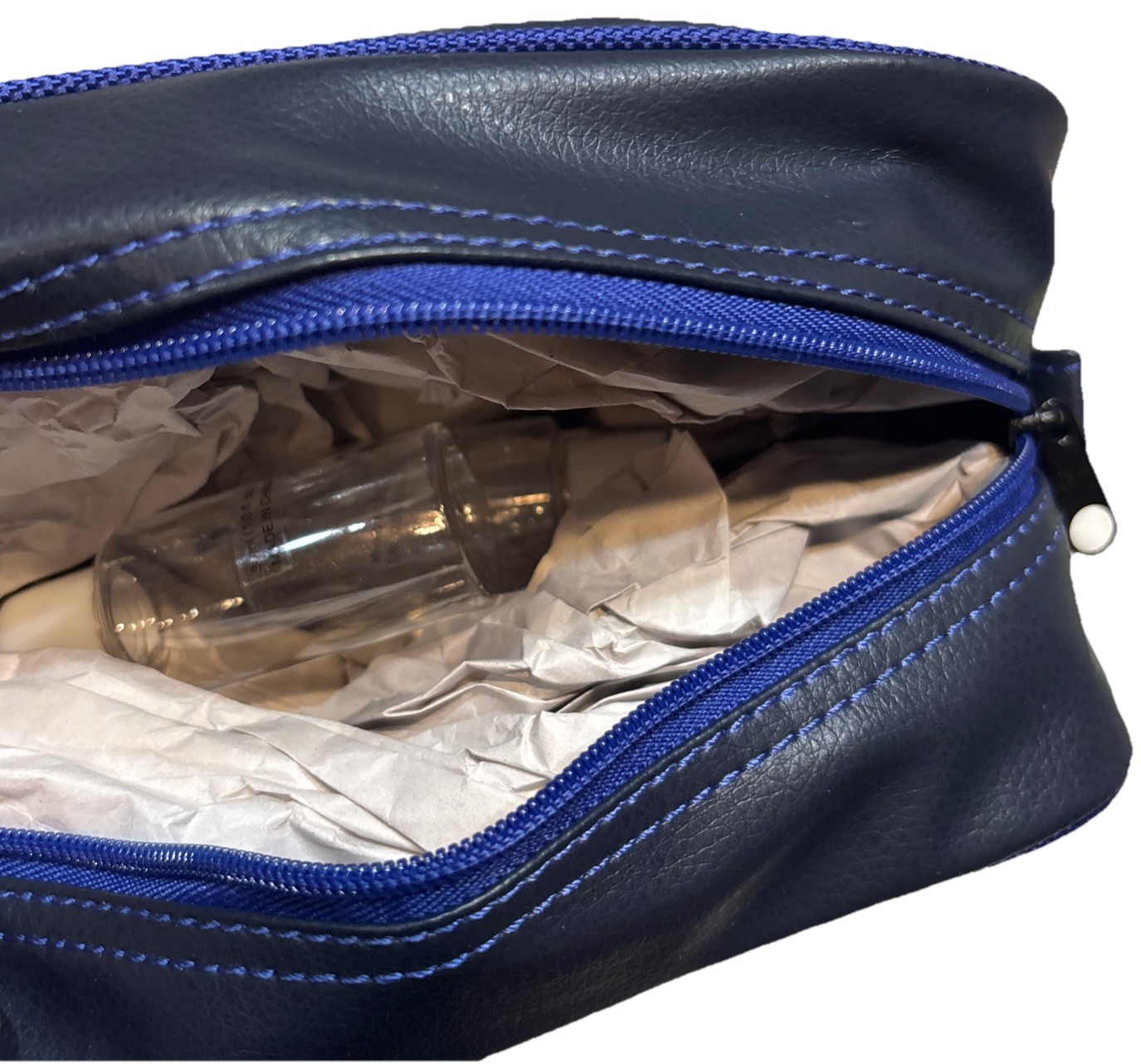 Steve Madden Men’s Travel Kit—Black With Blue Highlights—NEW—SHIPS IN 24 HOURS—