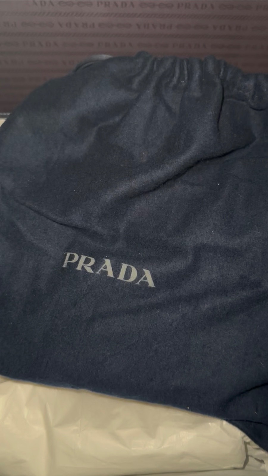 Prada Brique Saffiano Leather Bag – Black