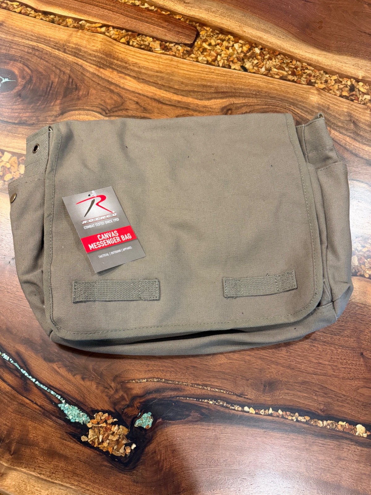 ROTHCO CLASSIC CANVAS MESSENGER BAG -OD Green style 9148
