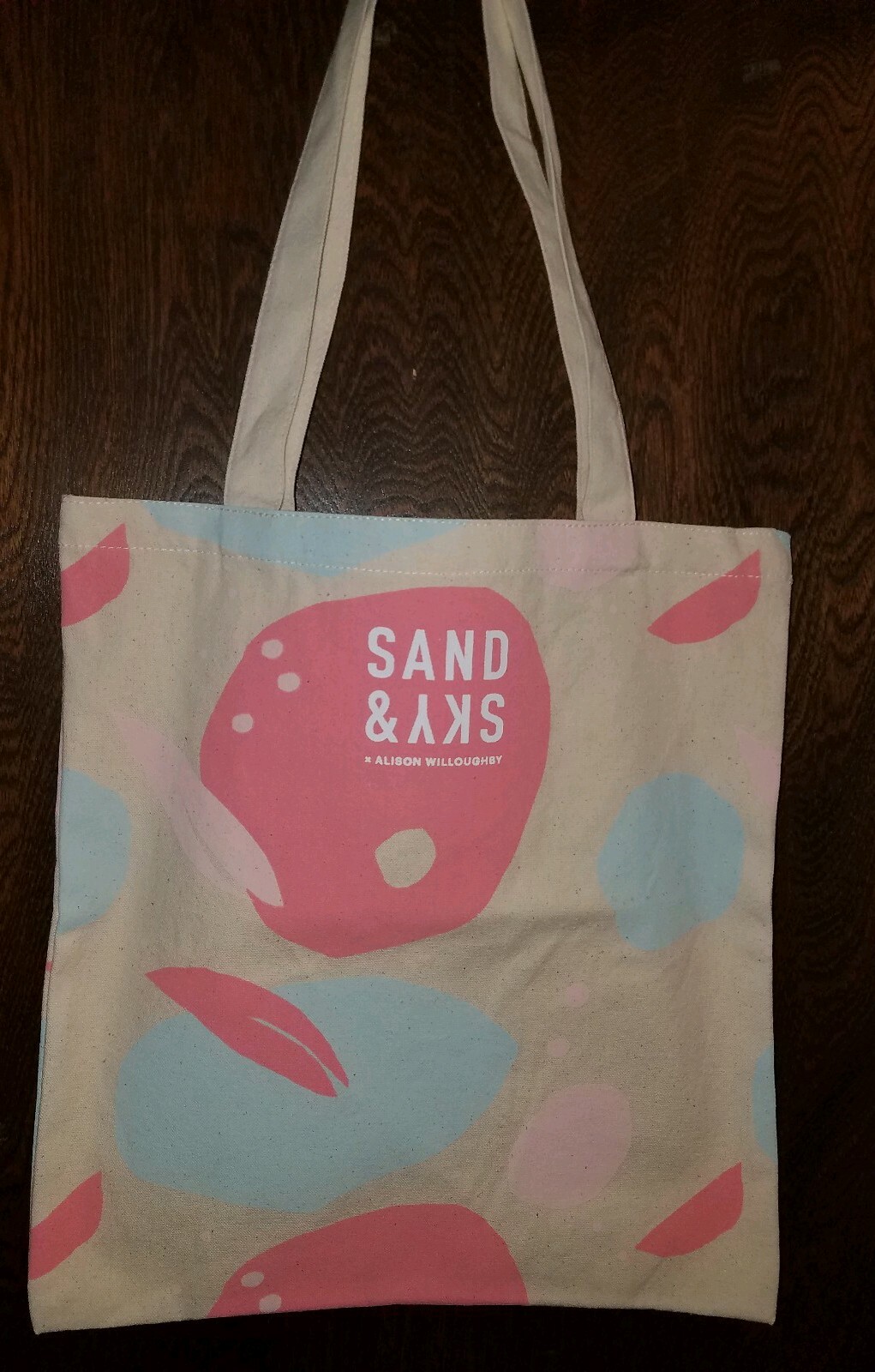 Canvas Tote Bag with Colorful Paint Designs From Sand and Sky/Alison Willoughby