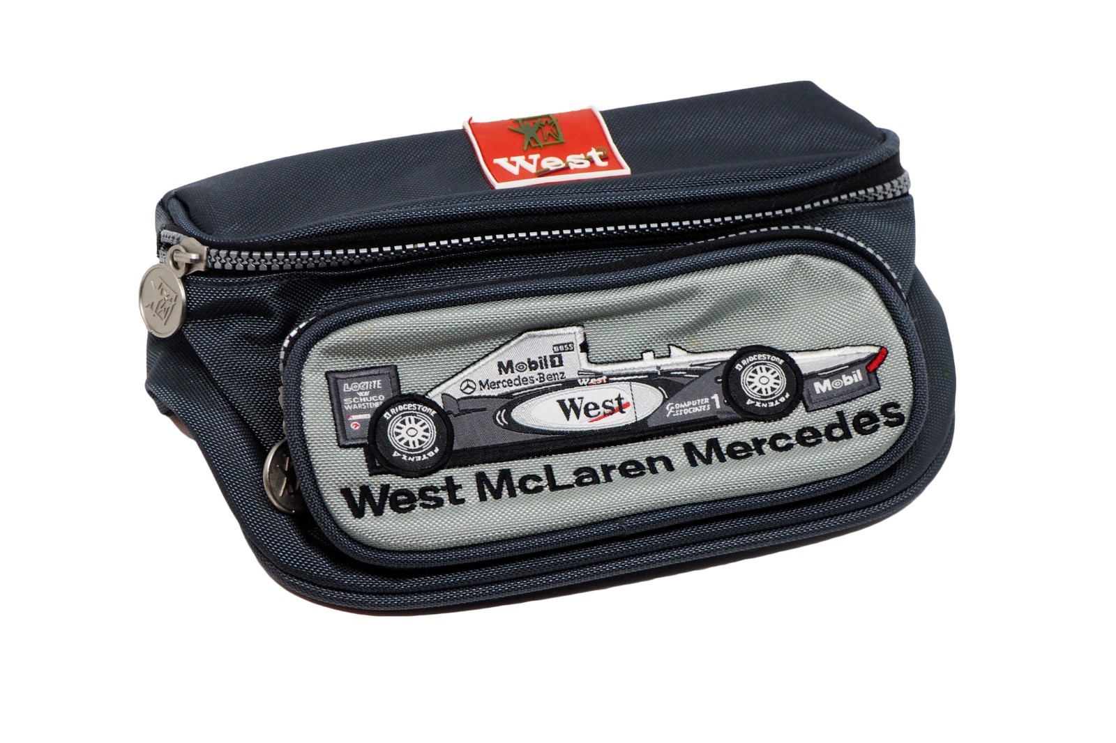 Vintage West McLaren Mercedes Fanny Pack Waistbag F1 90s waist bag Formula 1