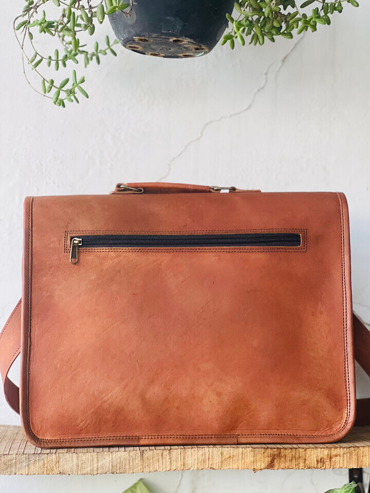 Bag Leather Craft With Class Genuine Briefcase Satchel