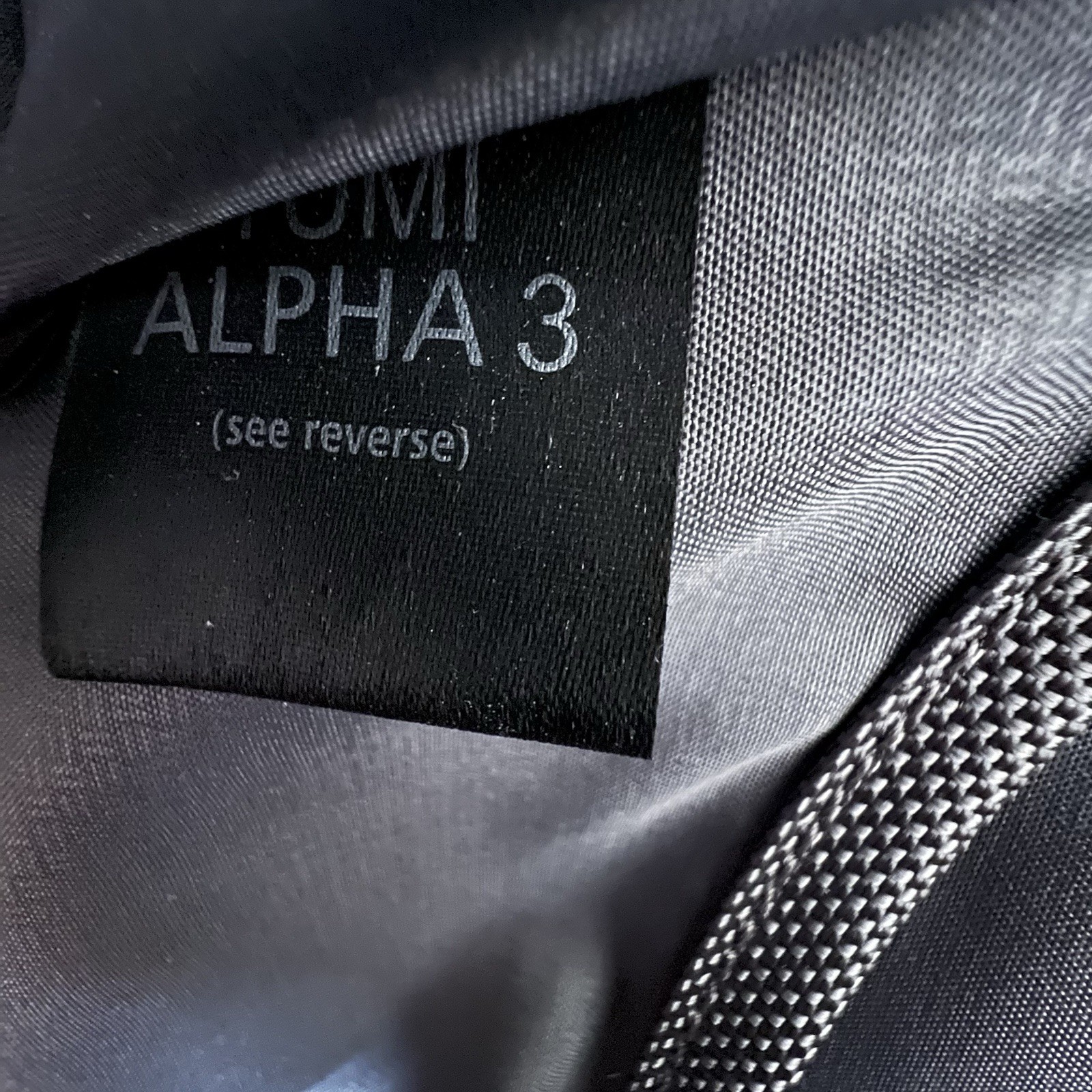 TUMI ALPHA 3 Laptop Briefcase Travel Nylon Tumi Monogrammed JRC NO STRAP