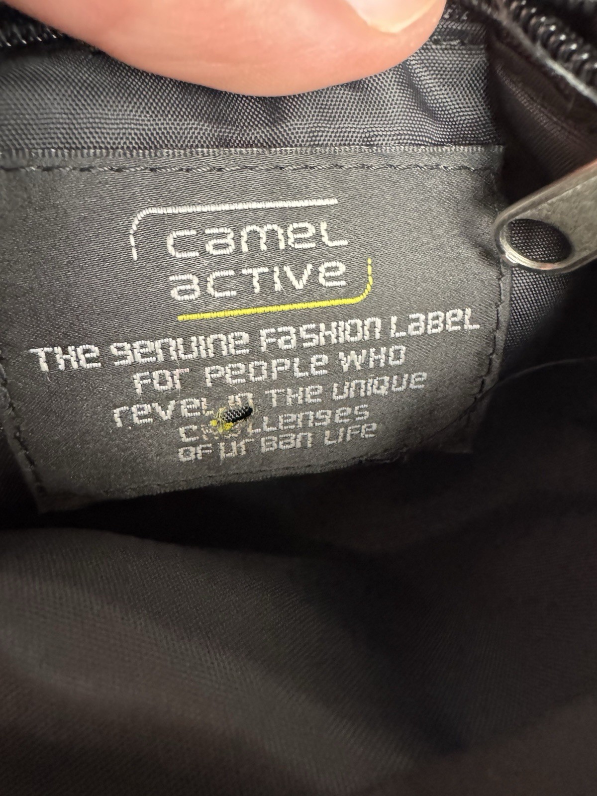 Camel Active Crossbody Bag Khaki Canvas Shoulder Bag Adjustable Strap Large Men