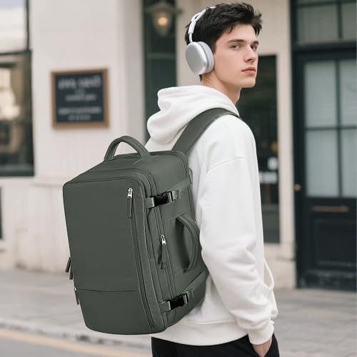 Beraliy Travel Backpack for Men Women, Carry On Backpack, 16 Inch Laptop Backpac