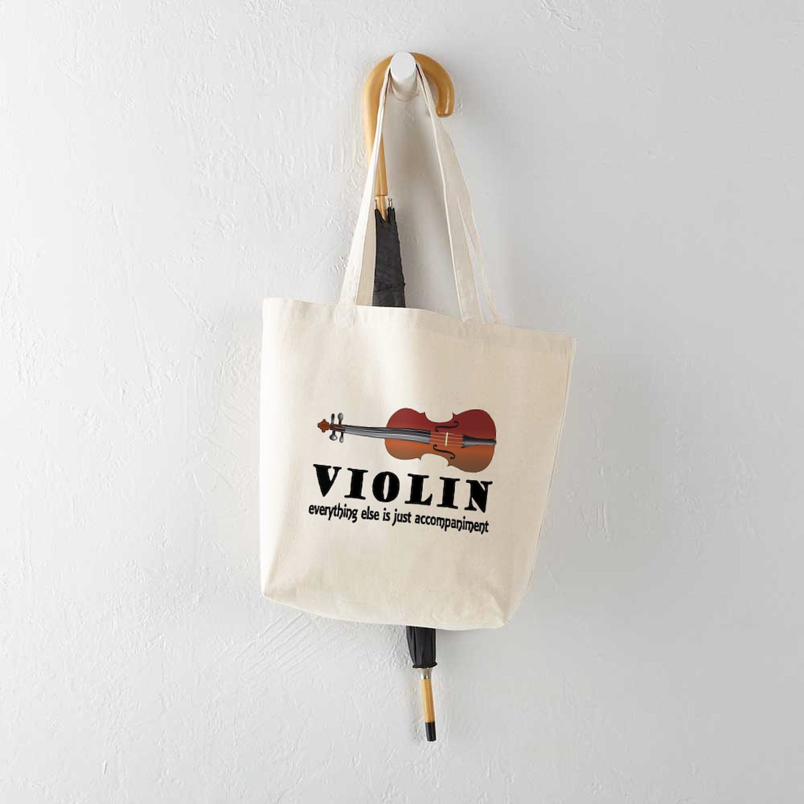 CafePress Violin Humor Music Tote Bag (582563489)