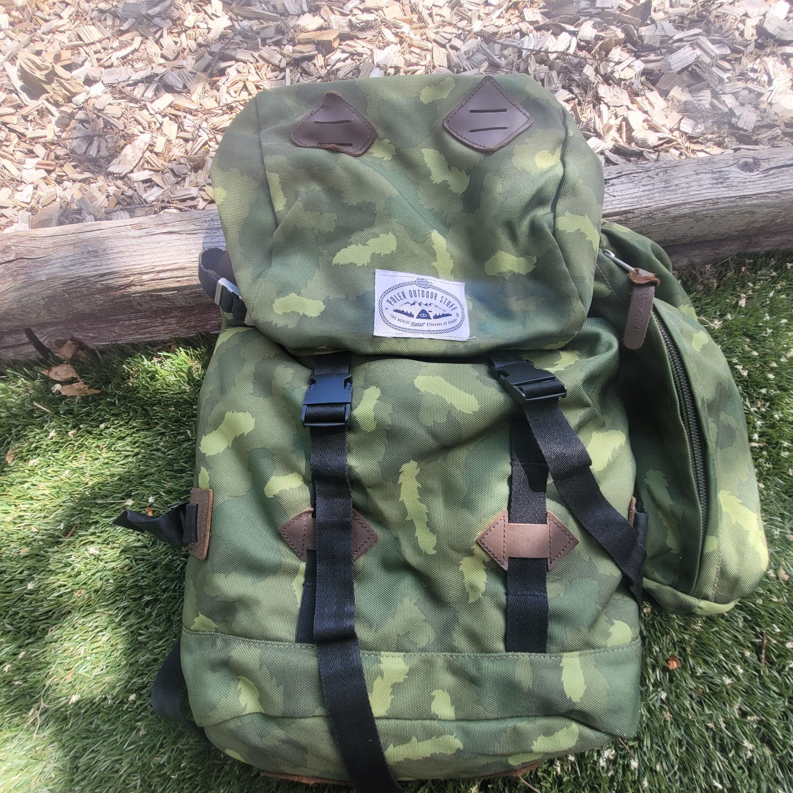 POLER OUTDOOR STUFF Classic Rucksack Polyester Campvibes Green Camouflage