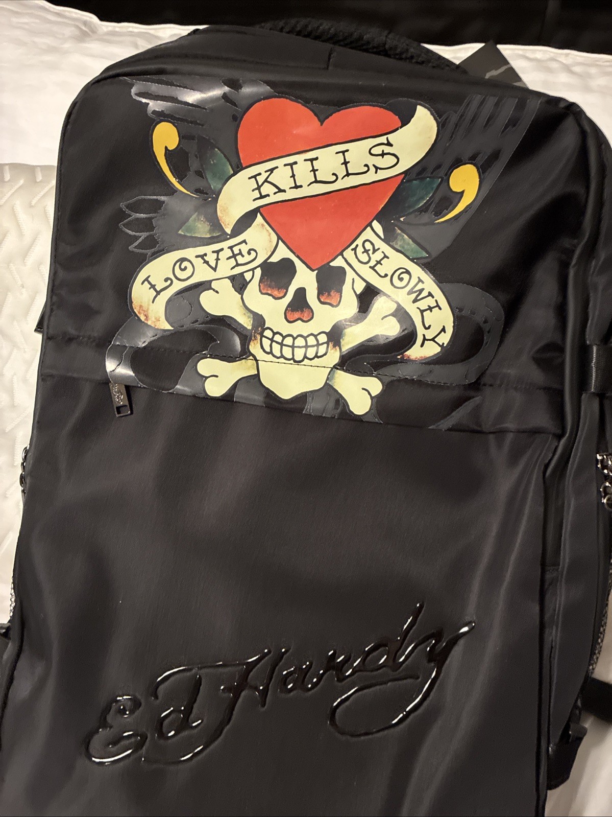 New Y2K Retro Ed Hardy Multi-Functional 2-in-1 Travel Backpack / Suitcase