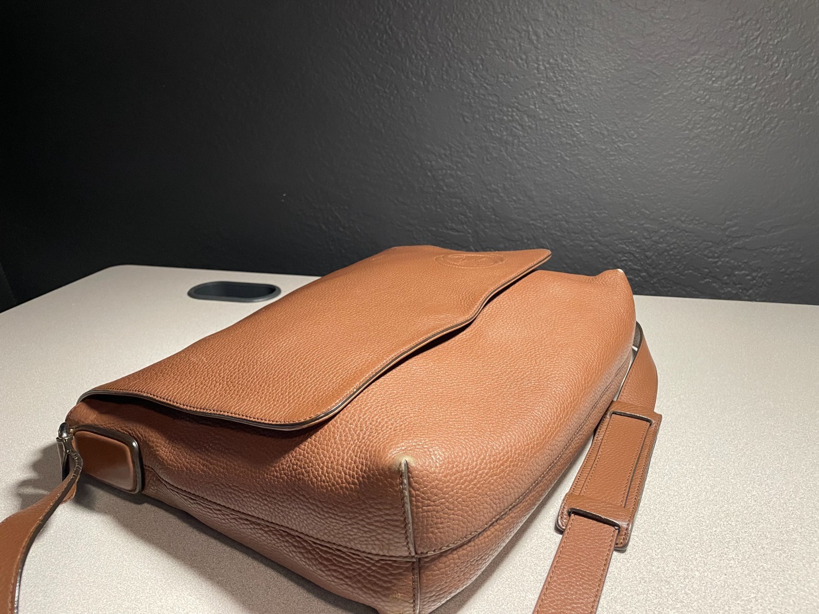 gucci soho messenger bag large brown leather