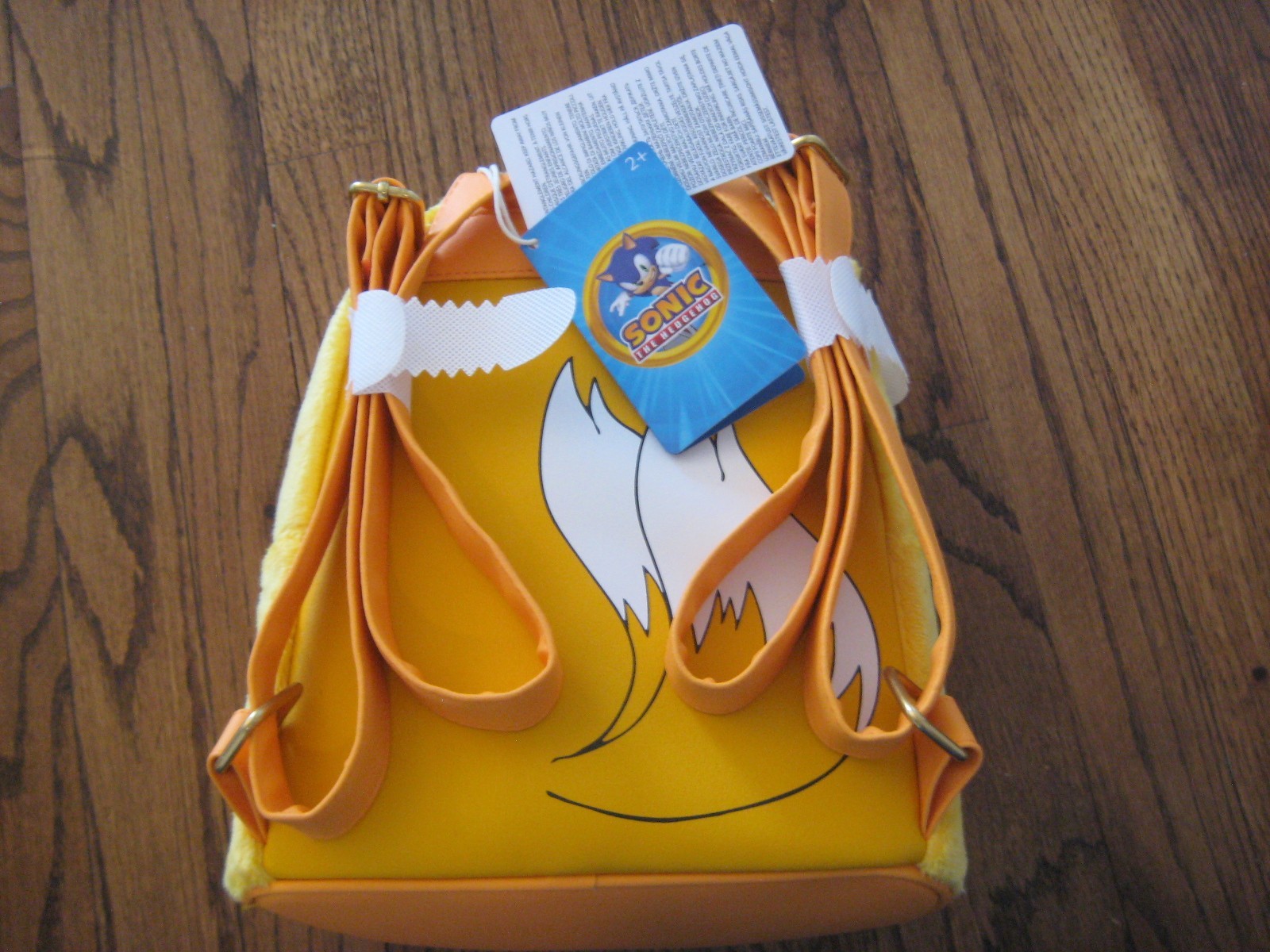 Loungefly Sonic the Hedgehog Tails Plush Mini Backpack + Hat Set New W/tags!