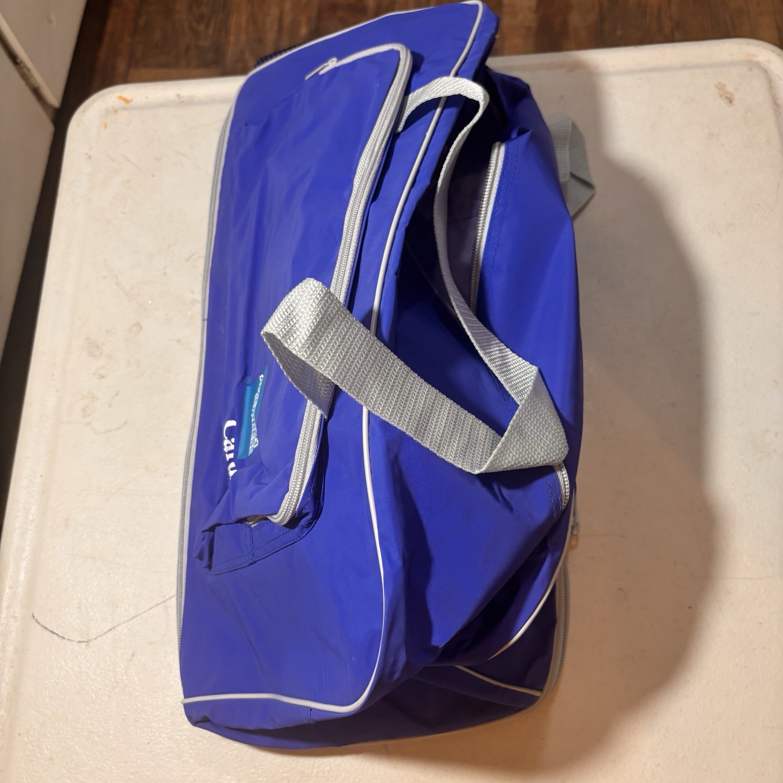 Vntg American Express Cards Duffle Bag – Blue Nylon T