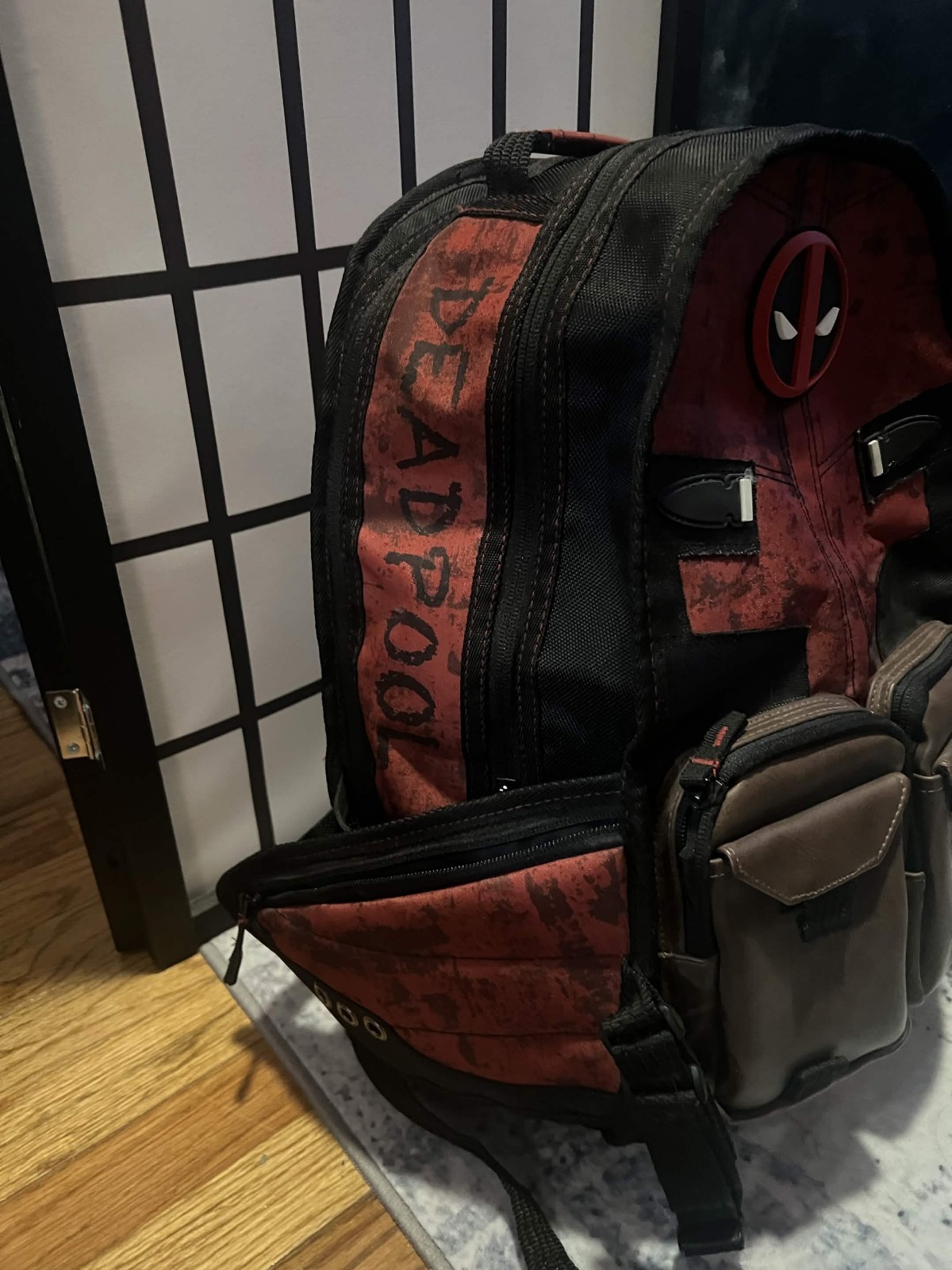 Marvel Comics Deadpool Cosplay Backpack Knapsack Travel Bag Laptop Bag