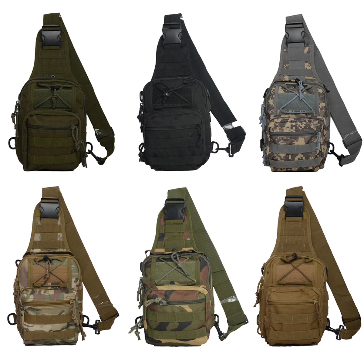Tactical Single Shoulder Pack Crossbody Military Backpack Molle Sling Backpack