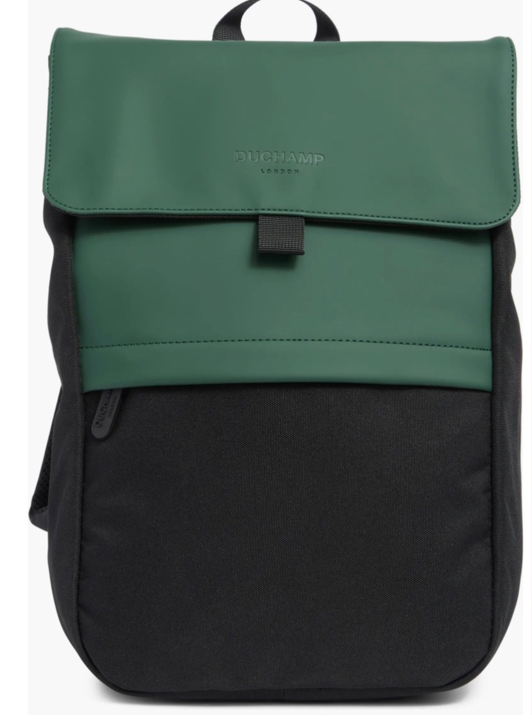 Duchamp A Rubbersized Green/black Two Tone Roll Top Backpack Size OS