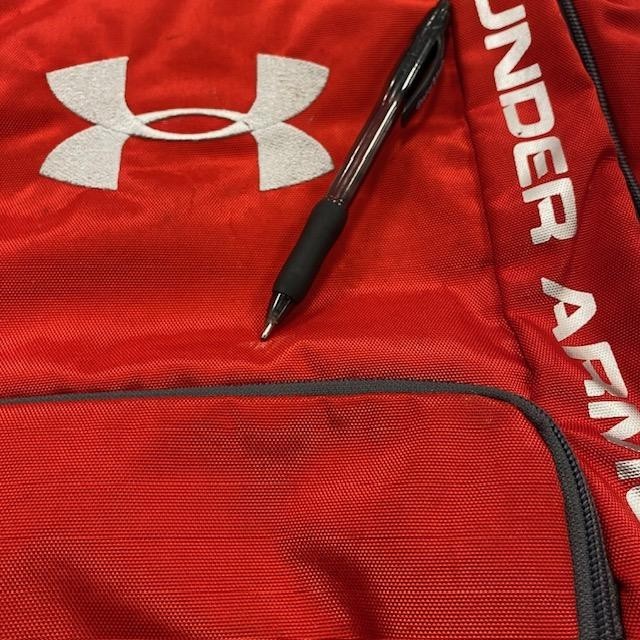 Under Armour Storm1 Backpack Red Gray HeatGear School Gym Sports Book Bag
