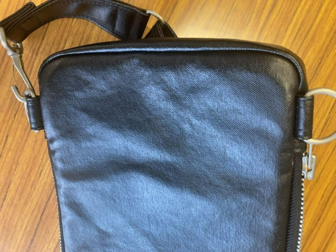PORTER FREE STYLE SLING SHOULDER BAG 707-06127 Black W17H29D2cm Used Japan t56