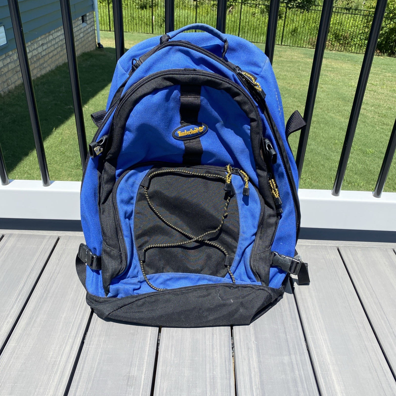 Timberland Backpack Outdoors Hiking Bag Blue Black Men’s