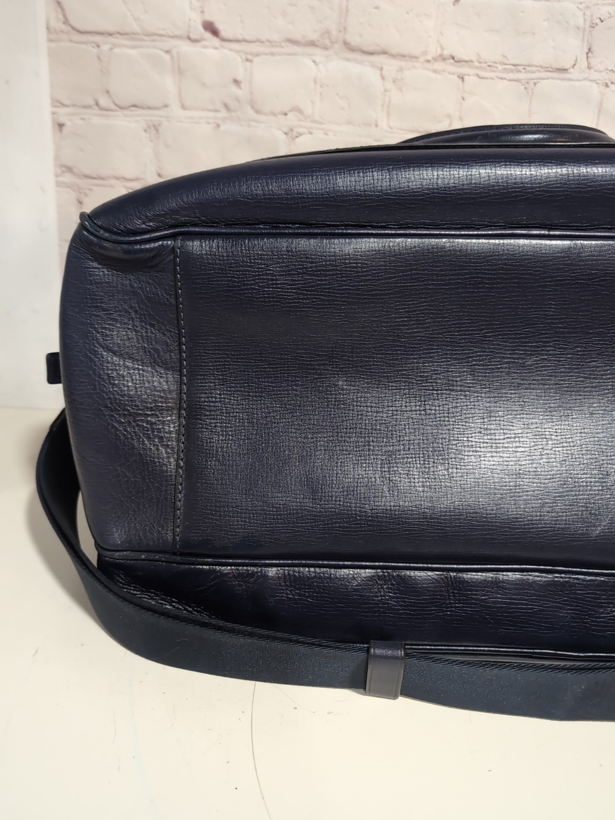 Michael Kors Cooper Saffiano Leather Blue Carry On Shoulder Bag Crossbody