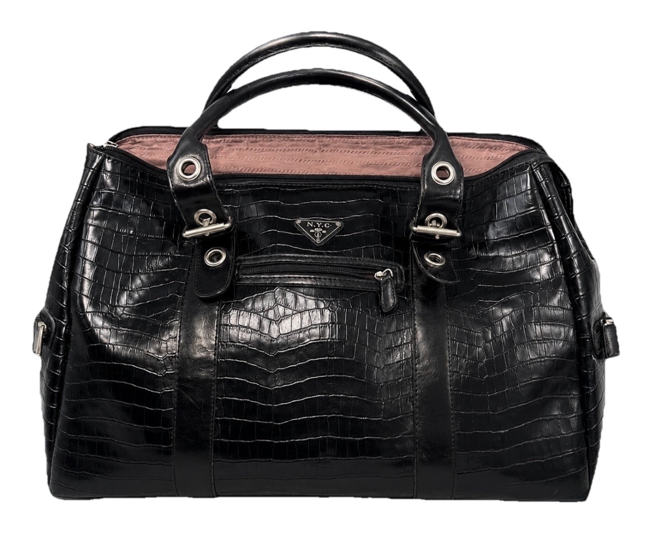 Rare VTG Leather NYC 2001 Duffle Bag- See Pictures And Description For Info