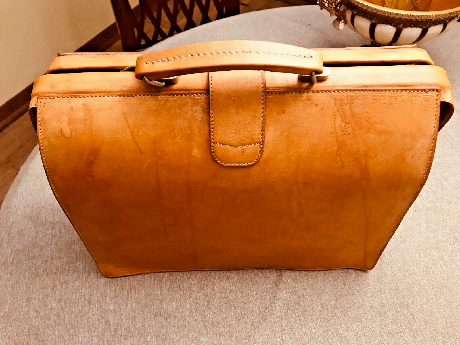 ORIGINAL BREE Tan Heavy Leather Briefcase Lawyer – Doctor Bag …. GERMANY
