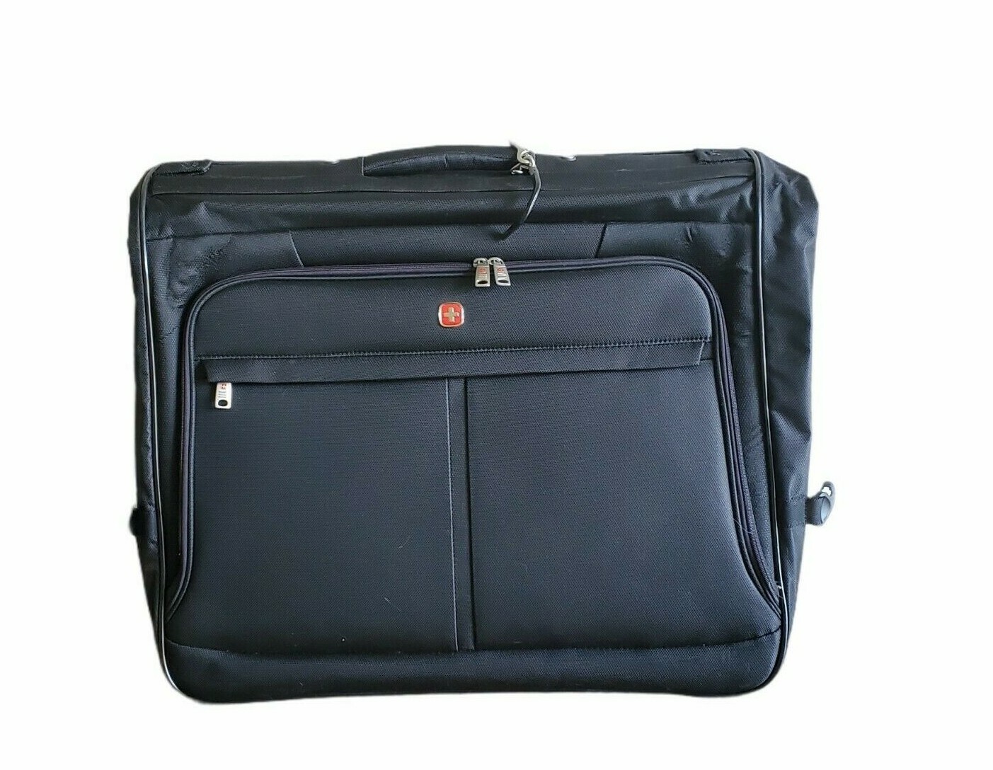 Swiss Alps Black Victorinox 24’x20 Travel Luggage Zippers Side Strap USA Seller