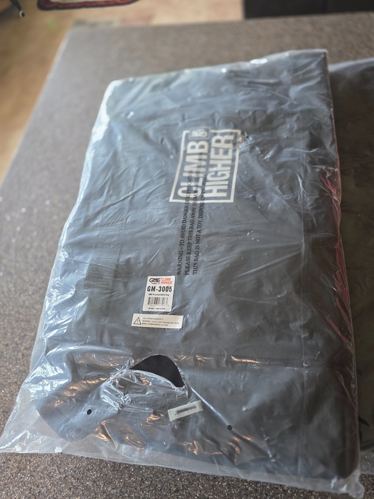 GME Supply Deluxe Gear Bag – GM-3005 – Brand New – original clear bag