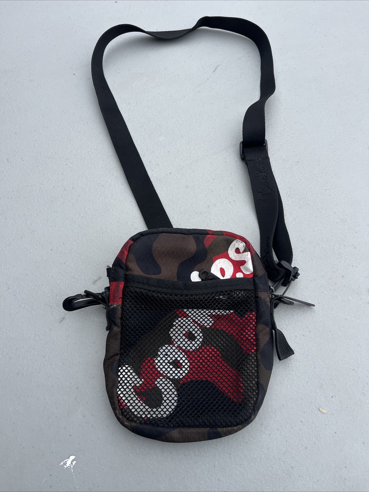 Cookies Small Shoulder Bag Smell Proof double zipper Camouflage Camo