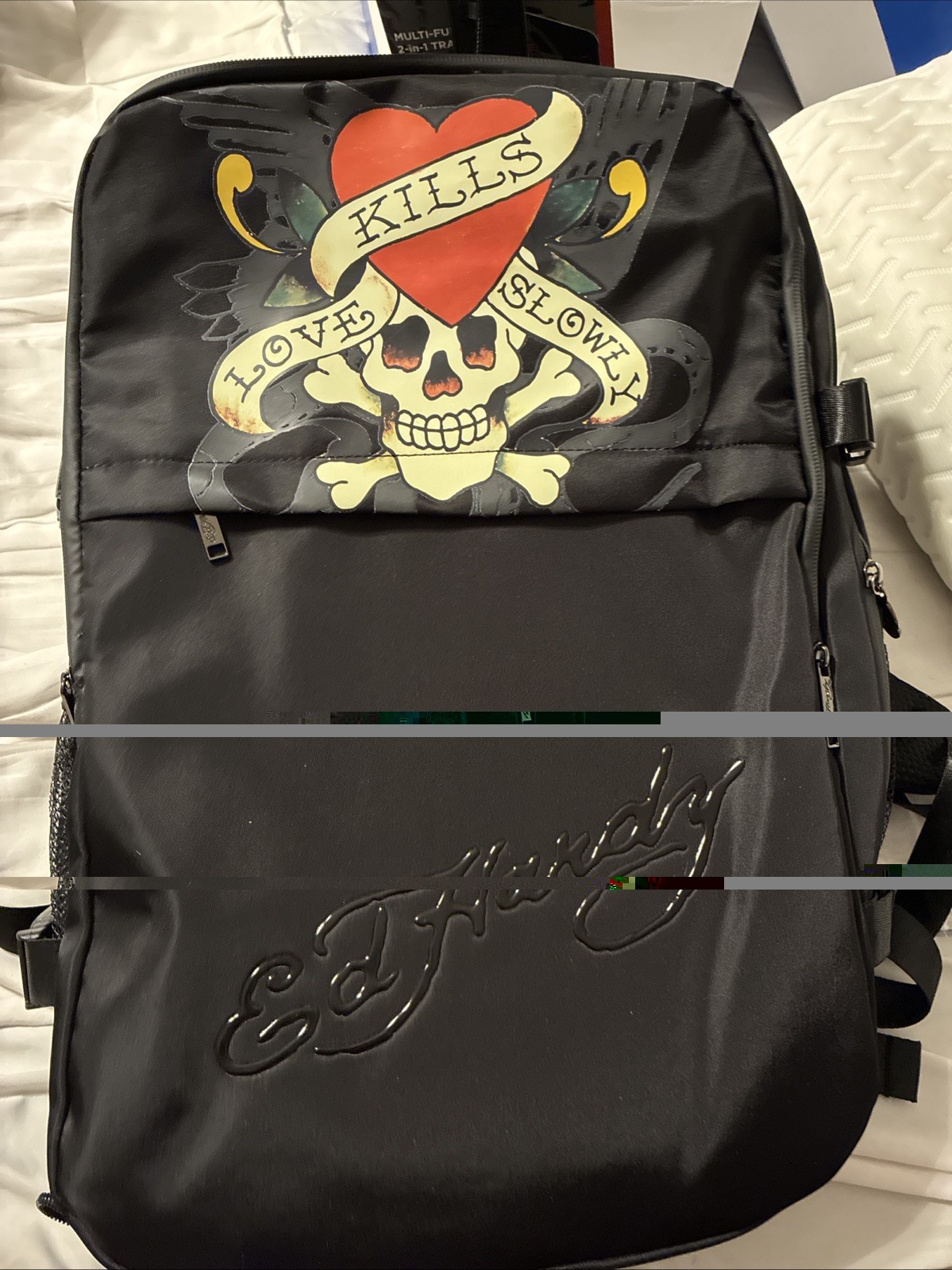 New Y2K Retro Ed Hardy Multi-Functional 2-in-1 Travel Backpack / Suitcase
