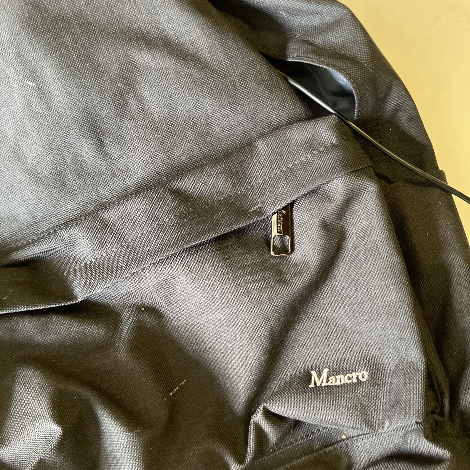 Mancro Black Backpack Labtop Charger Bag B2