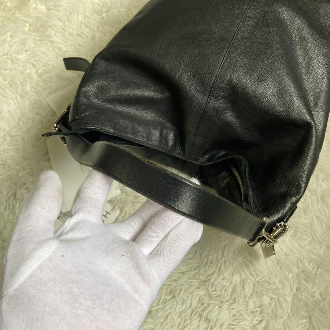 COACH Duffle Bag Large Capacity A4 PC Business Leather Black