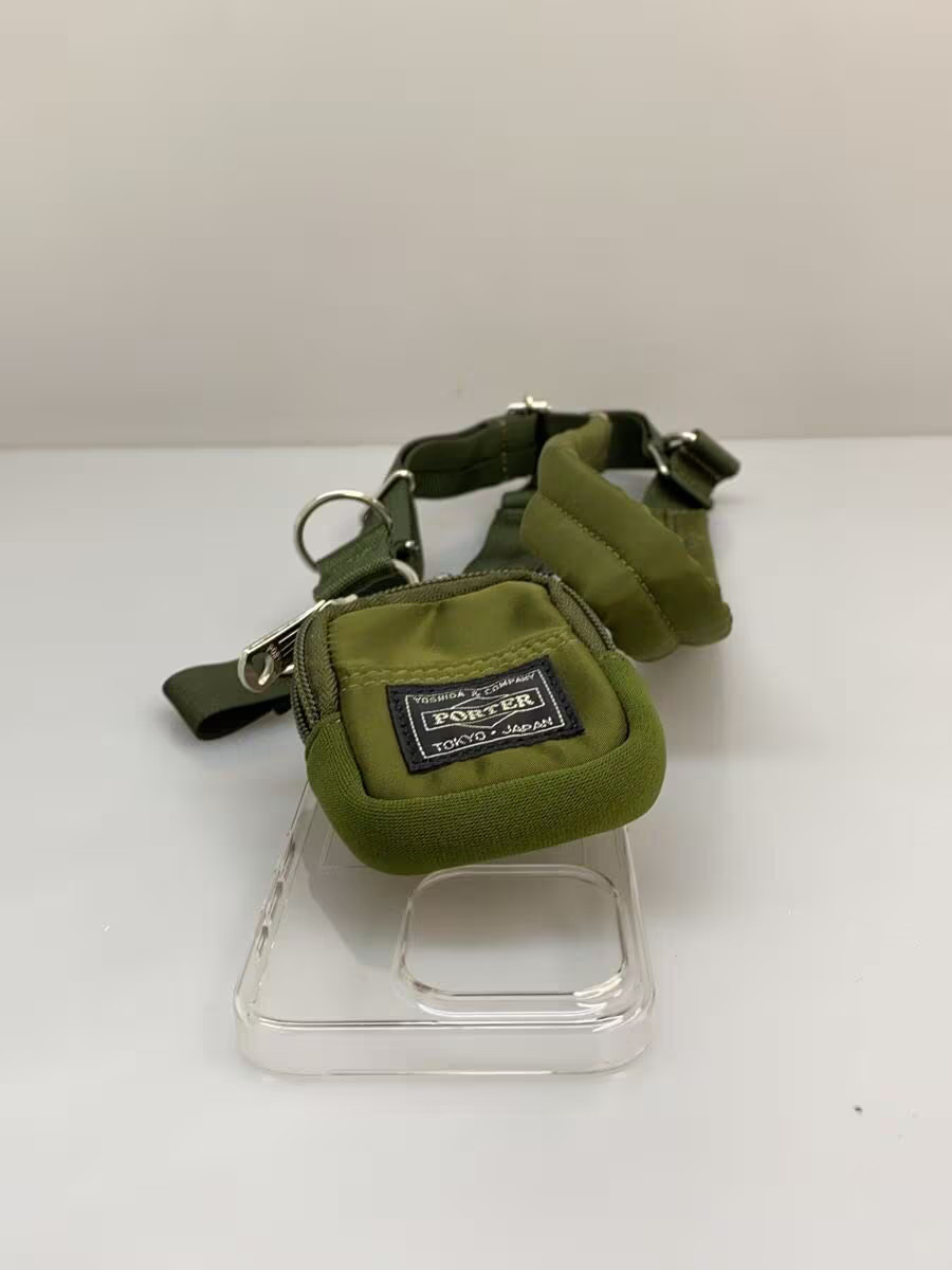 PORTER SHOULDER with POUCH for iPhone 15 pro Nylon GRN 381 05956