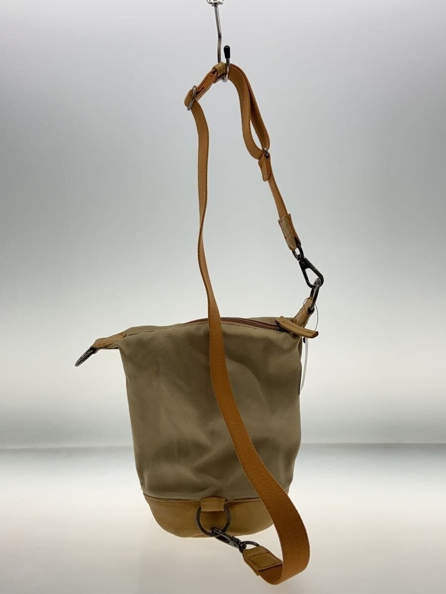 Authentic PORTER x B印 YOSHIDA Cotton Shoulder Bag 14cm Depth Beige