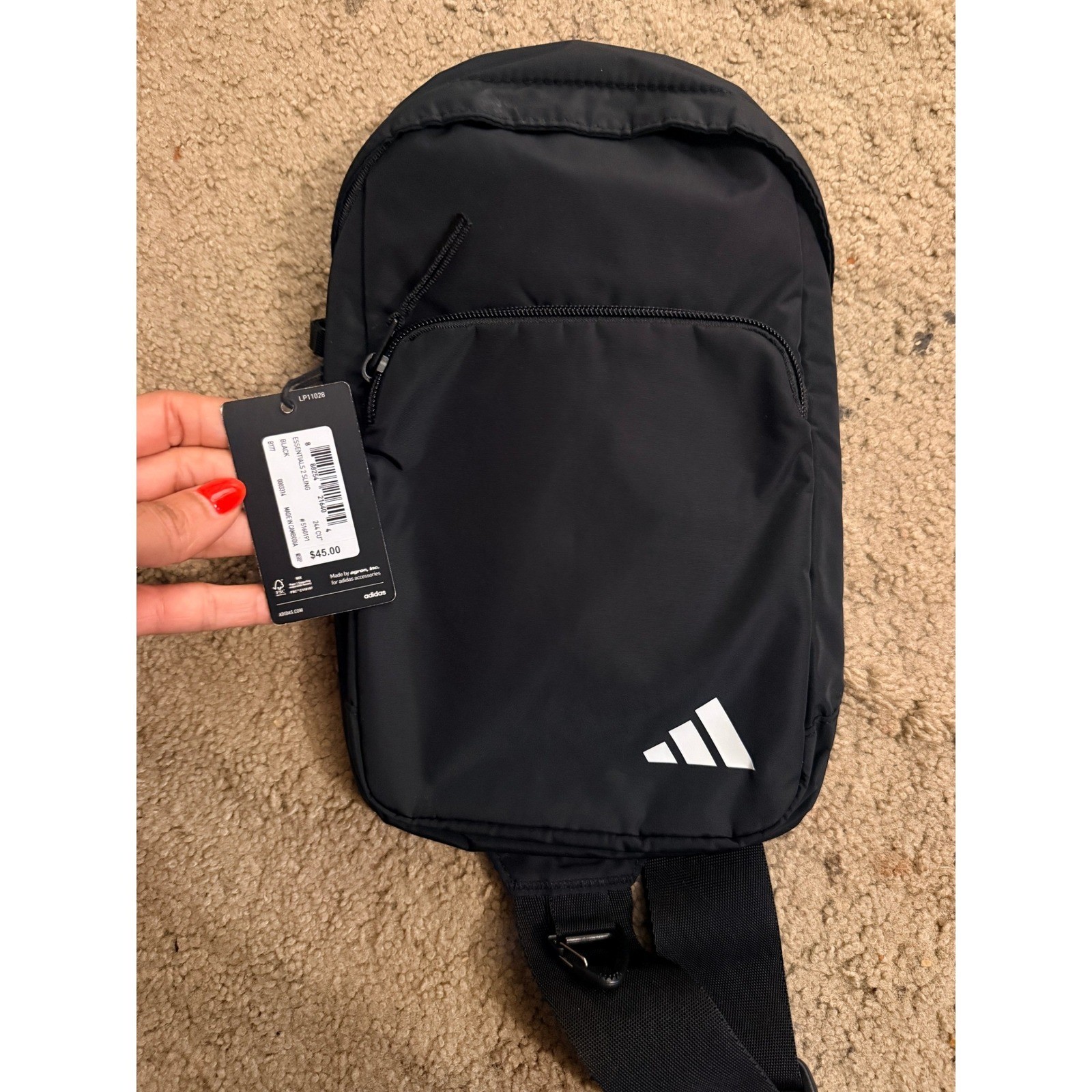 NWT ADIDAS Essentials 2 Sling Crossbody Bag