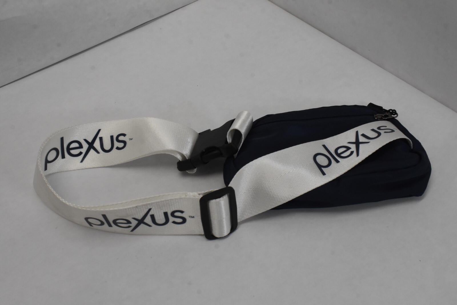 Plexus Fanny Waist Bag Pouch Adjustable Navy Blue & White Color