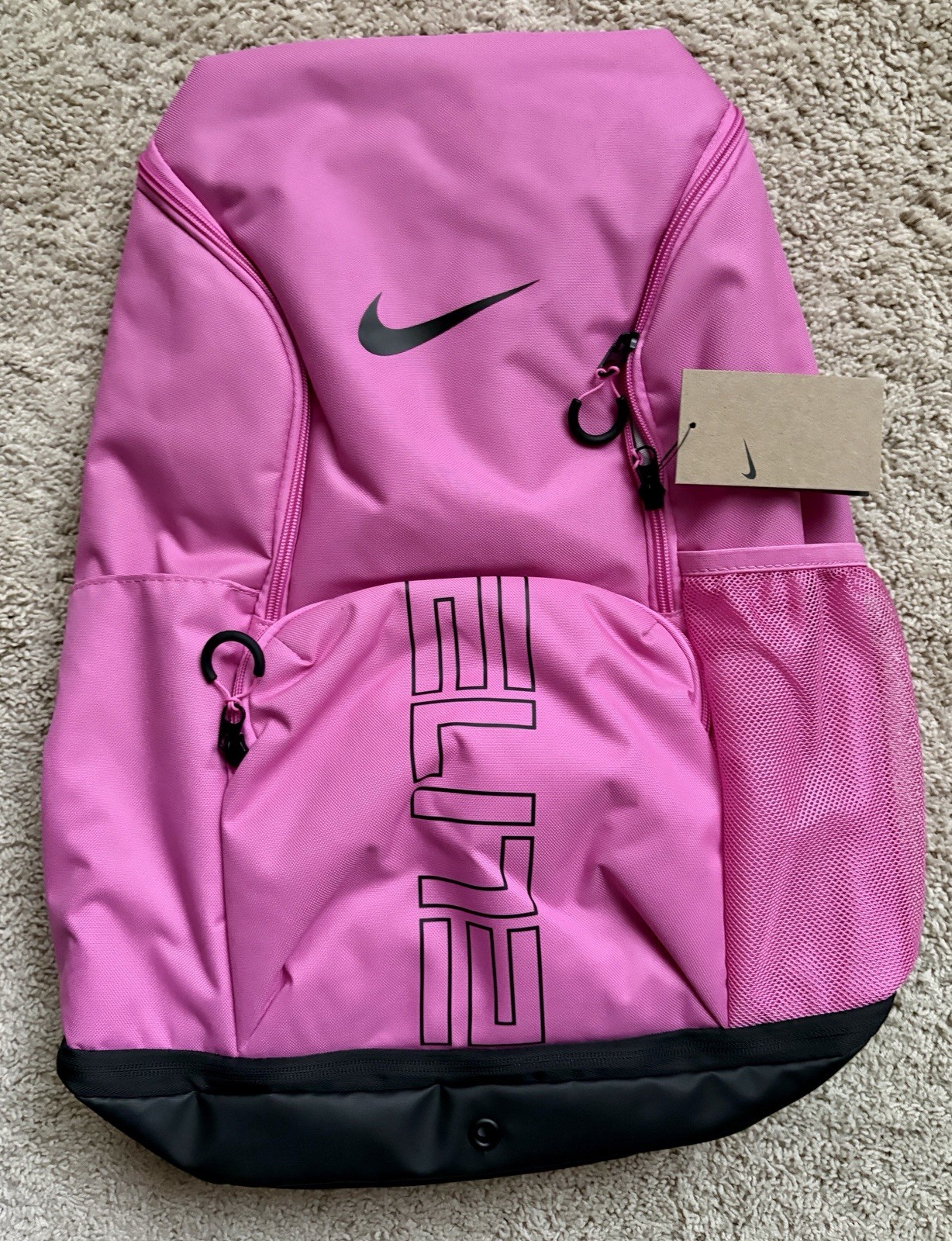 Nike Hoops Varsity Elite Playful Pink Black 32L Basketball Backpack HM9965-675