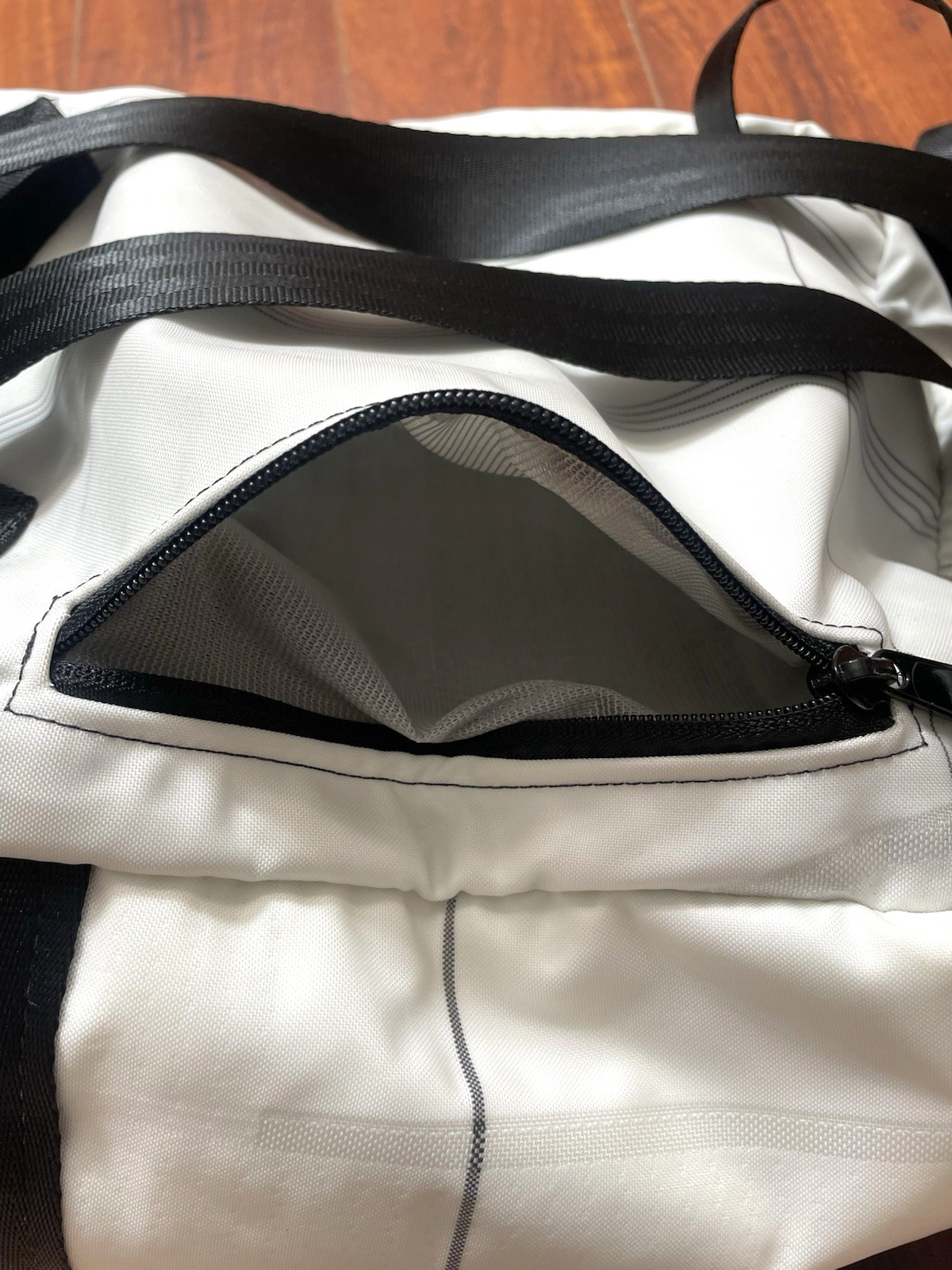 Rewilder Backpack IX Summit of The Americas 2022 Upcycled Airbag Seatbelt Bag