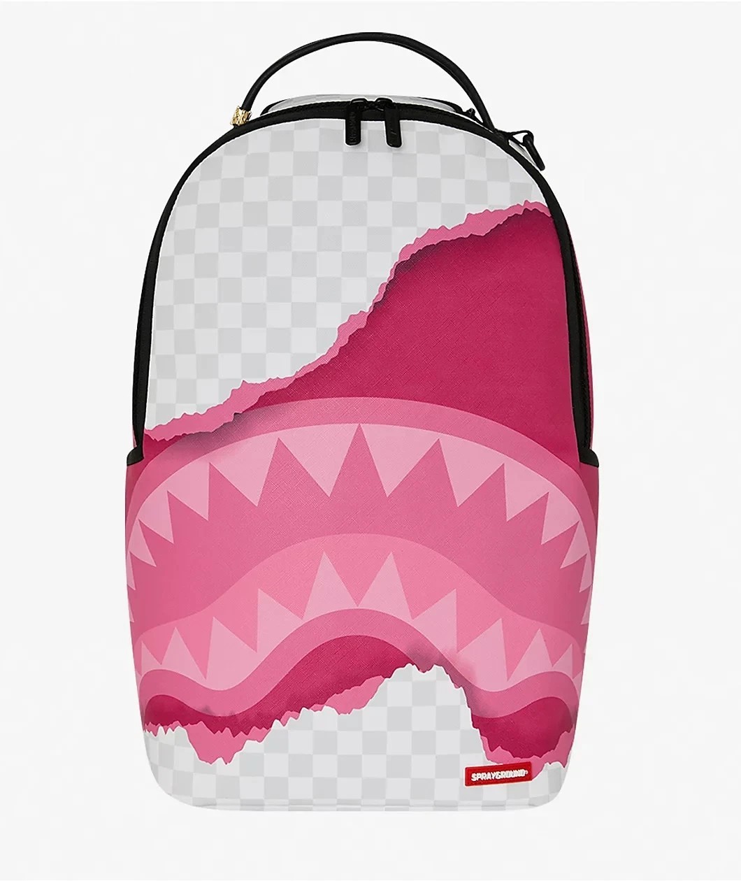 🔥🔥 Sprayground 3D Pink Tear BackpackNew Black Bookbag Large School Travel Bag