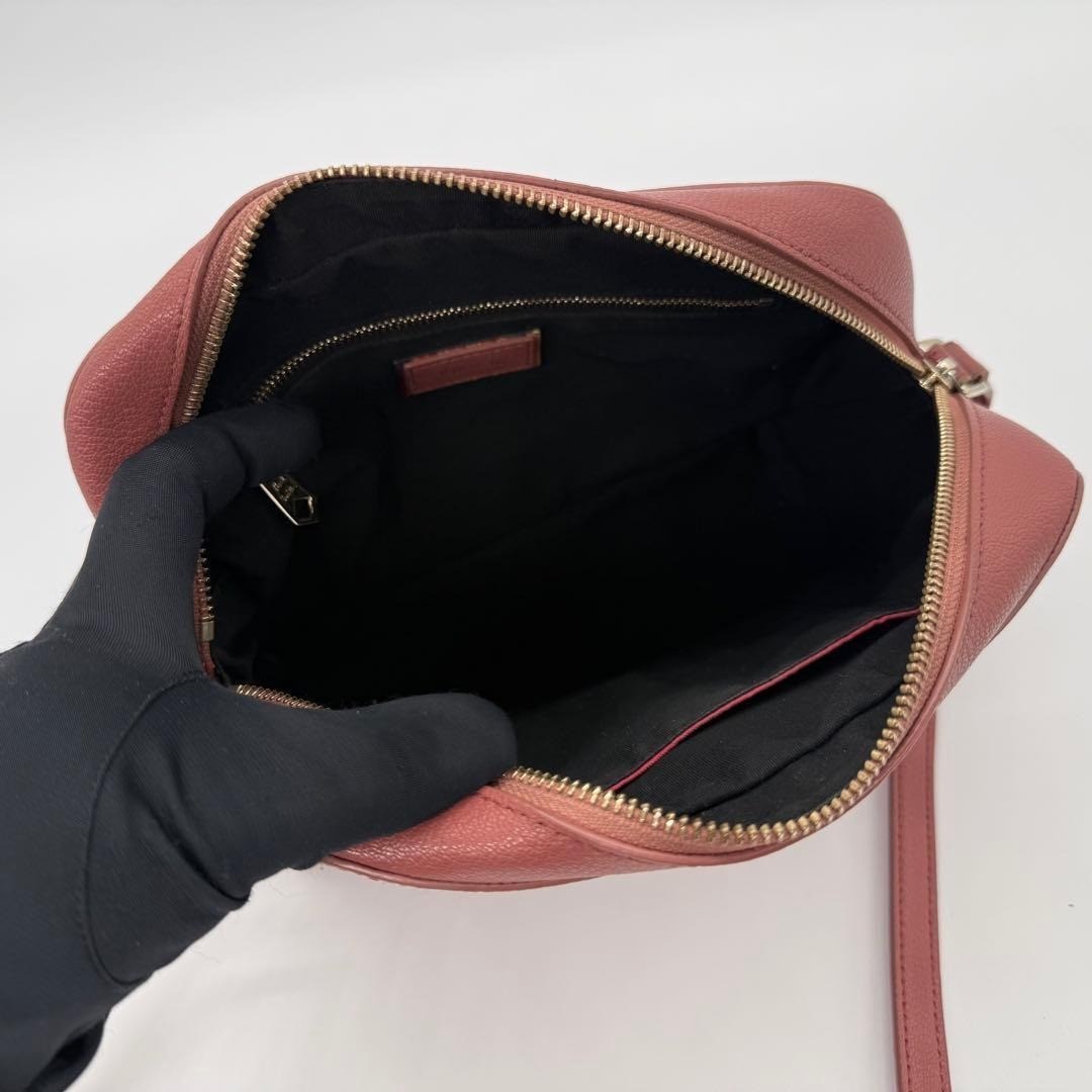 PAUL SMITH Shoulder Bag Brown Crossbody Leather Signature Multi Stripe Genuine