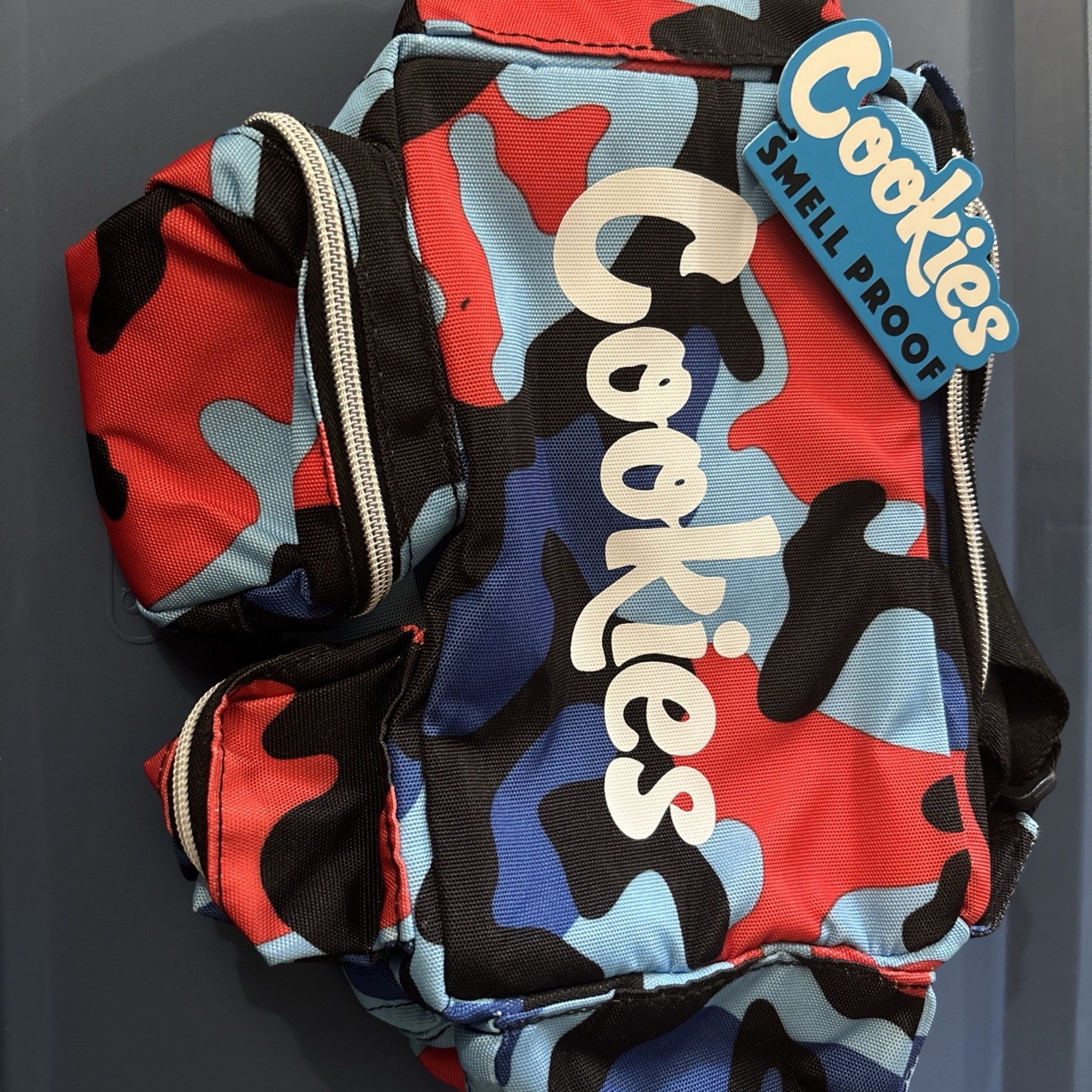 Cookies Small Proof Blue Camo Shoulder Bag NEW!!