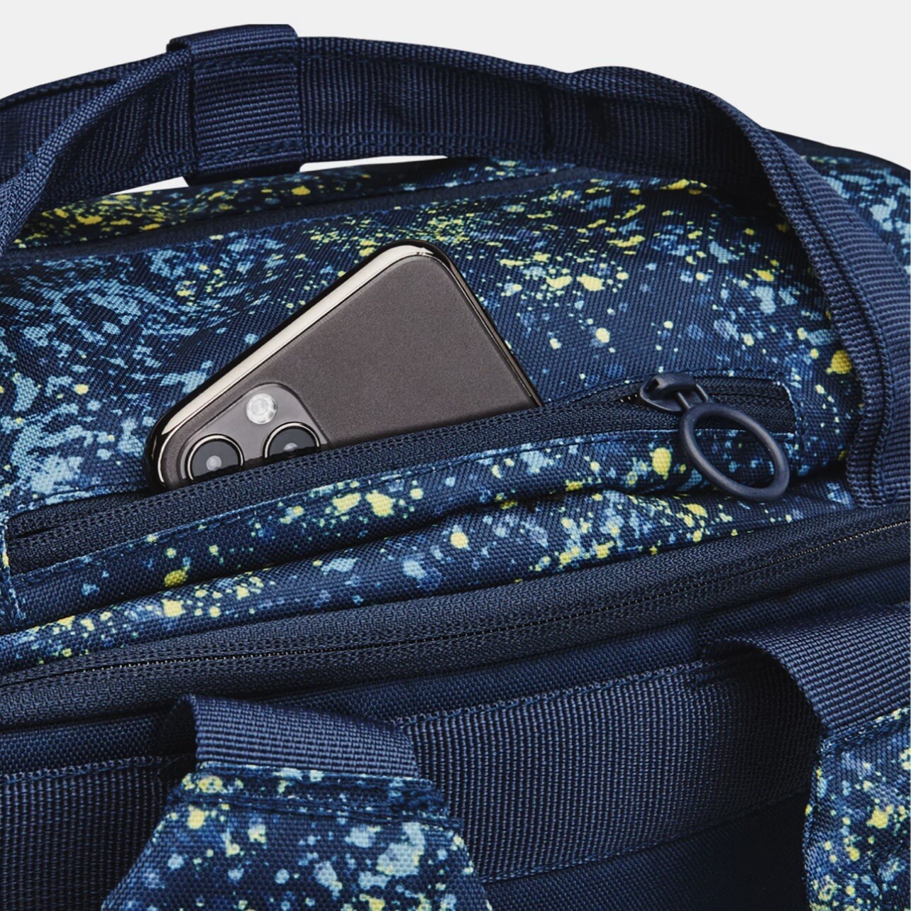 Under Armour Project Rock Box Duffle Backpack Blue Utility Bag #189-408