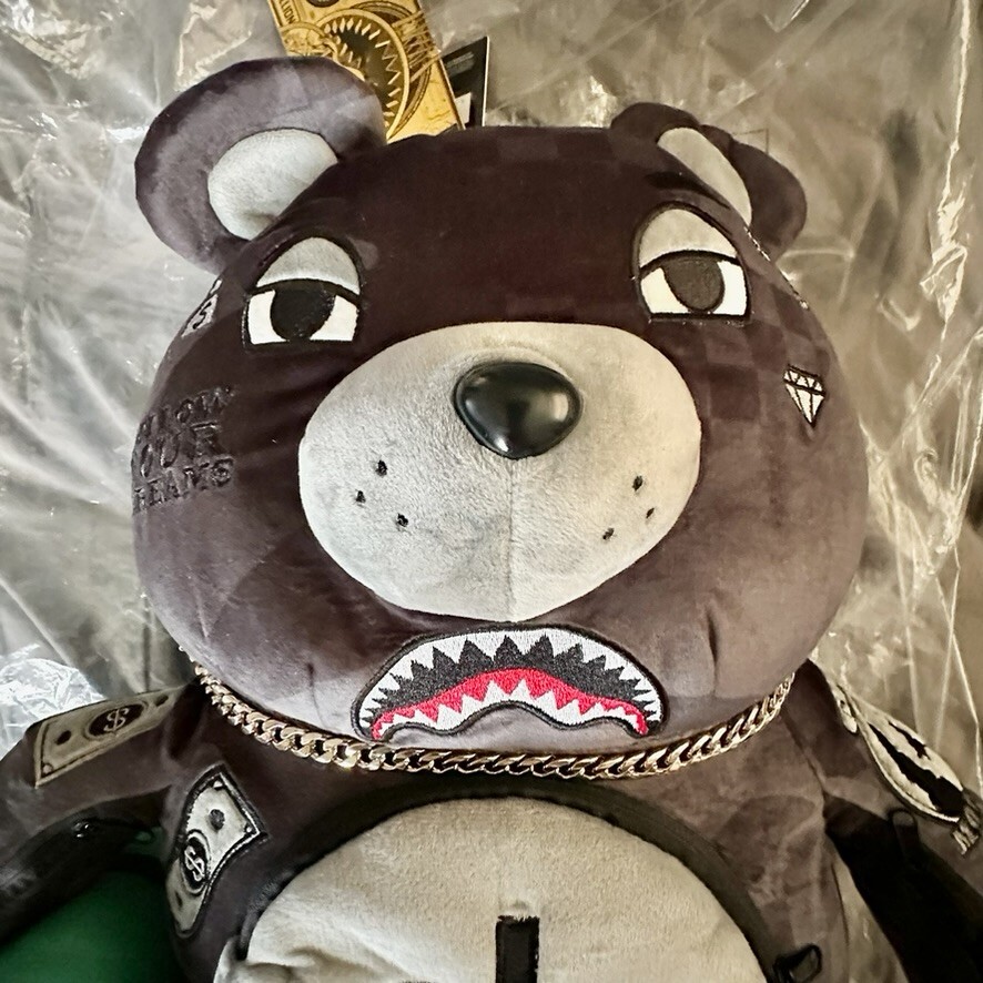 NWT Sprayground Limited 3AM Never Sleeps Teddy bear Backpack