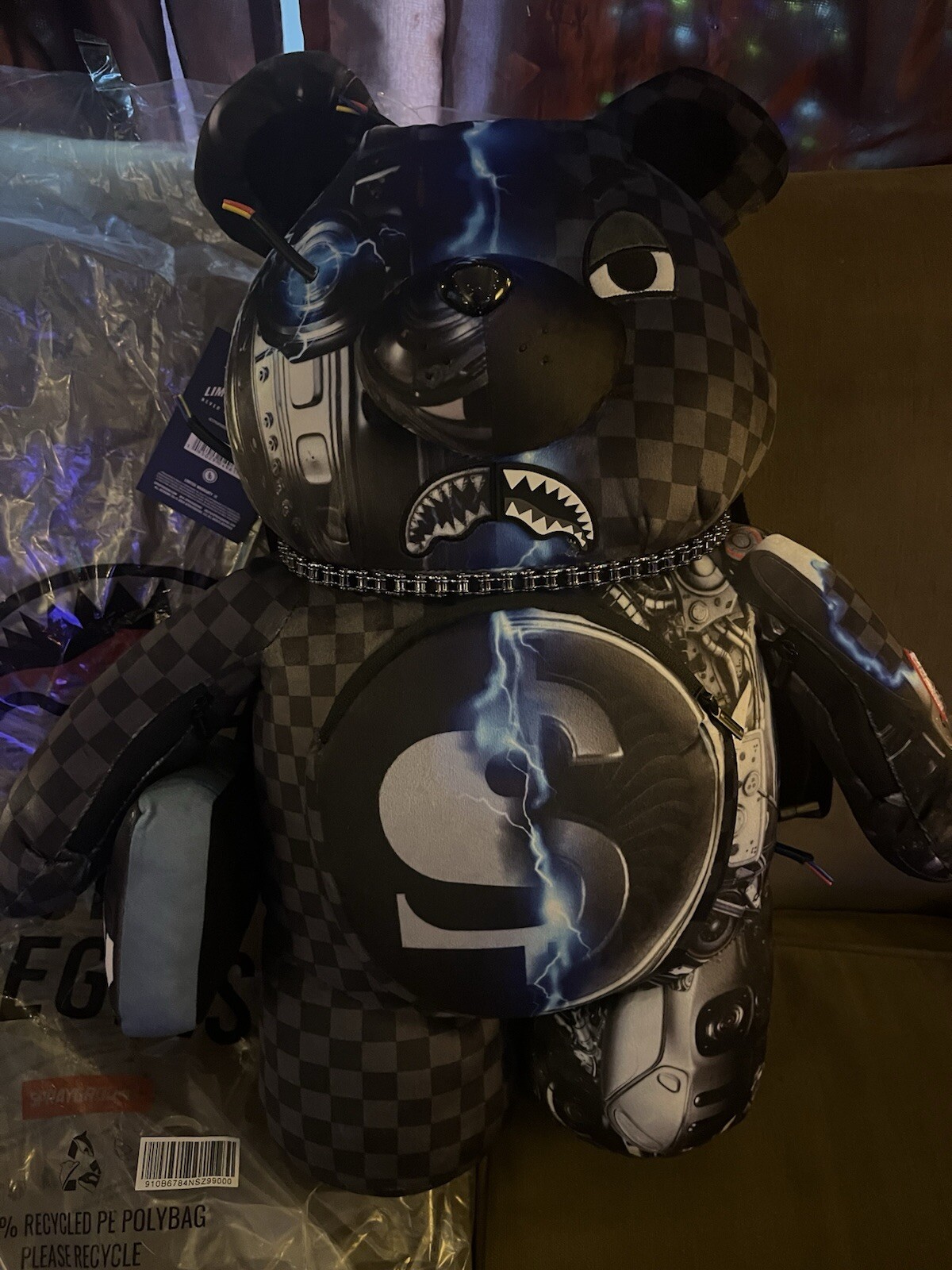 NEW SPRAYGROUND CYBORG ROBOANDROID TERMINATOR MONEYBEAR BACKPACK