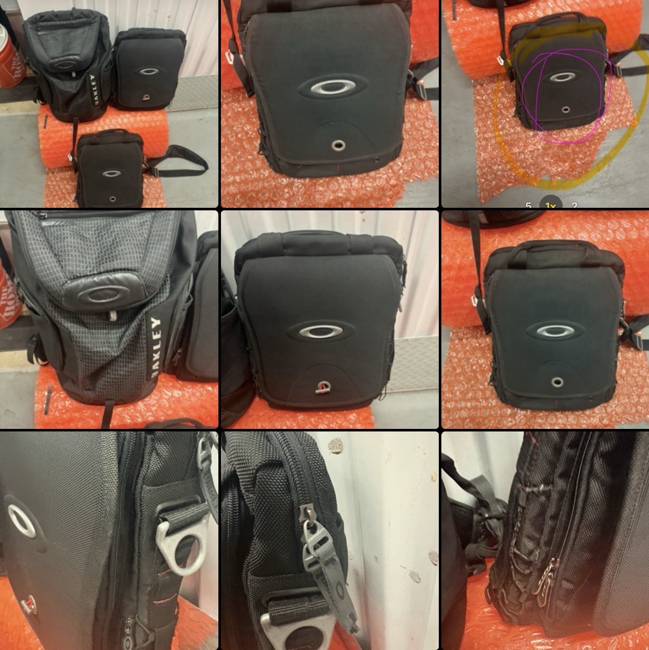 3 : Oakley BackPack Laptop And Messenger Bag : Read Please
