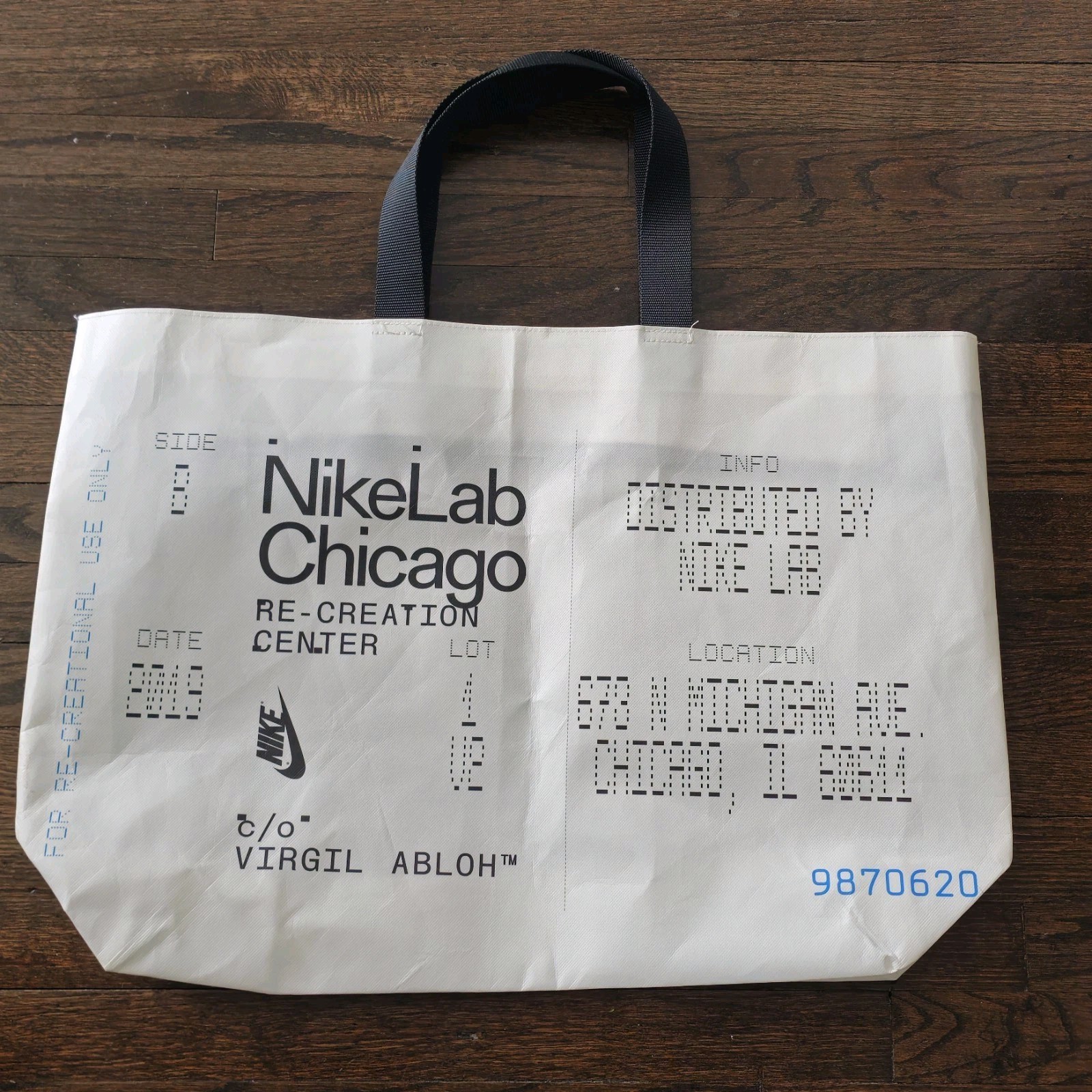 Nike Lab x Virgil Abloh Re-creation Center Chicago Exclusive Tote Bag Off-White