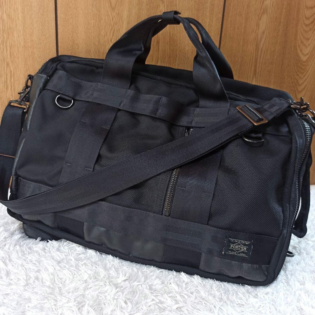 PORTER YOSHIDA HEAT 3WAY Briefcase Business Bag Black Japan Authentic